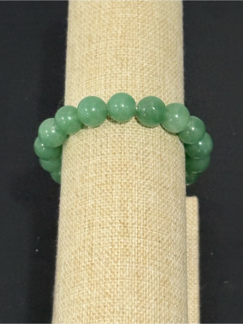 Handcrafted light green aventurine beaded bracelet